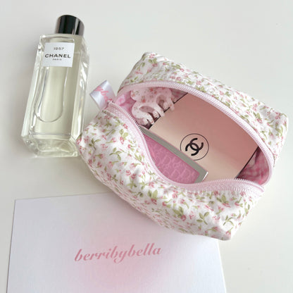 Classic Floral Mini Makeup Pouch