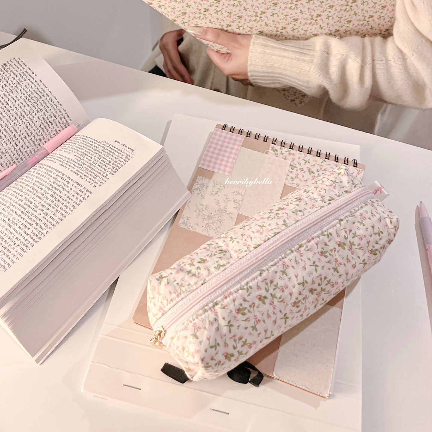 Classic Floral Pencil Case