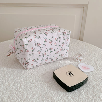 Dusty Rose Makeup Bag